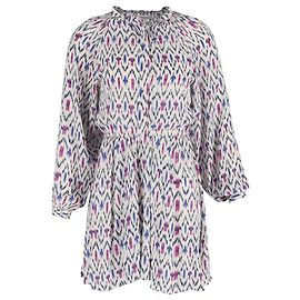 Isabel Marant Etoile Vestido Mini Impreso Amandine en Viscosa Multicolor de Isabel Marant Étoile