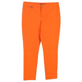 Autre Marque Pantalones Lauren Ralph Lauren con bolsillo con cremallera en algodón naranja