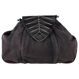 Borsa a mano Leaf di Max & Co. in tela nera