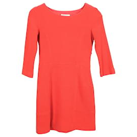 Vestido Mini Stretch Sandro en Acrílico Naranja