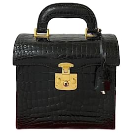 Bolso de mano de cuero de cocodrilo Gucci Lady Lock