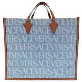 Versace Canvas Denim Tragetasche