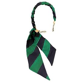 Borsa in pelle di vitello di seta Fendi You Strap verde e nero