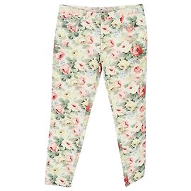 Pantaloni Miu Miu in cotone con stampa floreale