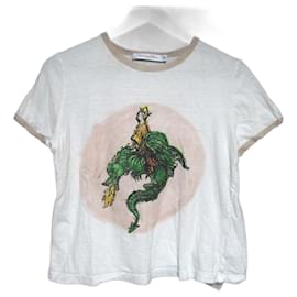 Camiseta de mezcla de algodón y lino Christian Dior