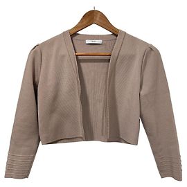 Autre Marque Bolero aperto René in perla finta, cardigan corto
