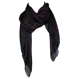 Sciarpa trasparente con stampa di teschio Alexander McQueen - Alexander Mcqueen