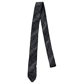 Corbata con estampado de lagarto Lanvin