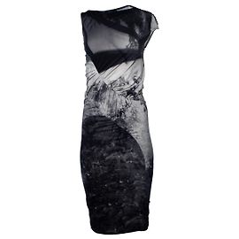 Alexander Mcqueen McQ, Digital bedrucktes Kleid in Grau