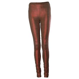 Autre Marque Pantalones de cuero metálico Lou Andrea