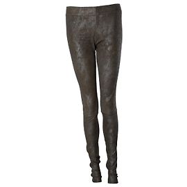 Legging de camurça taupe Sylvie Schimmel