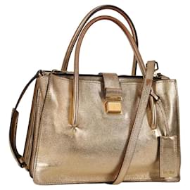 Miu Miu Madras Tote Compartment Convertible in Pelle Media