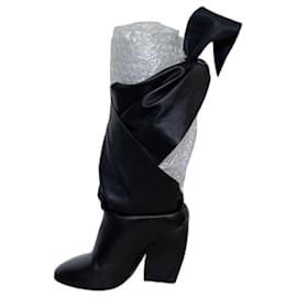 Dior Lederstiefel Schwarz mit Schnürung