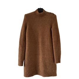 Vestido SéZane Kid Mohair Marrón Bronce