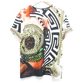 Blusa de seda de manga corta Gianni Versace