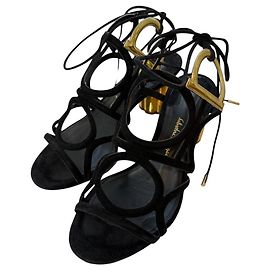 Sandali in suede con lacci Salvatore Ferragamo