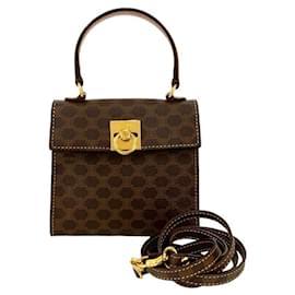 Mini borsa 2 in 1 in pelle con logo Macadam di CELINE - Céline