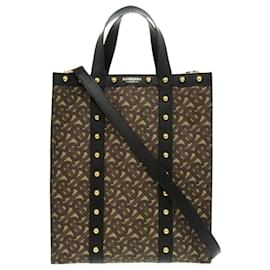 Burberry TB Kleine PVC-beschichtete Canvas-Tasche