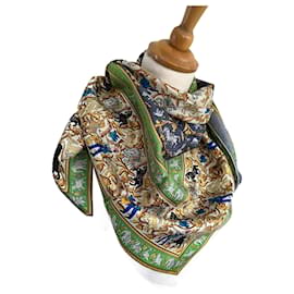 Foulard in seta Hermès Hunting in India
