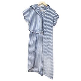 Autre Marque Gestreiftes Kurzarmhemdkleid von Cedric Charlier