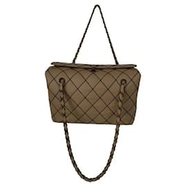 Bolso Chanel de piel beige