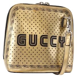 Borsa a tracolla mini in pelle stampata edizione limitata Gucci Dome