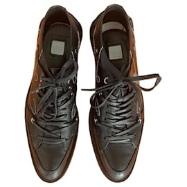Marithé et François Girbaud Scarpe Derby in pelle nera
