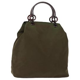 Tote Tessuto mit Harzgriff Prada