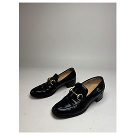 Pumps in pelle verniciata Horsebit vintage Gucci EU36,5