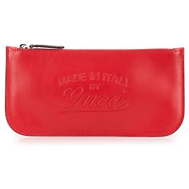 Pochette in pelle rossa Gucci
