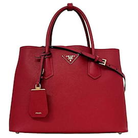 Borsa tote Prada in rosso Fuoco