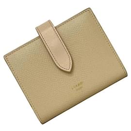 Céline Celine Bi-Fold Geldbörse in Creme und Beige