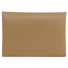 Monedero Duo Calvi de Hermès en Alezan