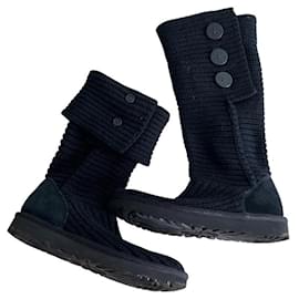 Botas de punto de lana Ugg Negro