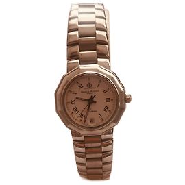 Baume & Mercier Riviera Sport Uhr Stahl Weißes Zifferblatt