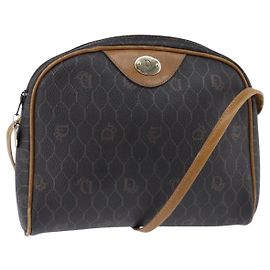 Borsa a spalla vintage Honeycomb in tela Christian Dior