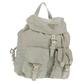 Prada Doppeltaschen-Rucksack mit Kette aus Mini Re-Nylon