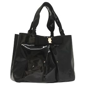Borsa Vala in pelle verniciata Salvatore Ferragamo