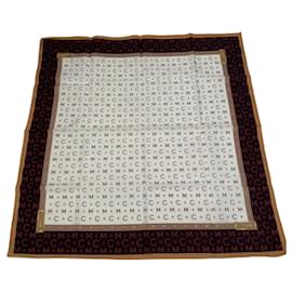 Sciarpa Vintage MCM Monogramma Beige Marrone