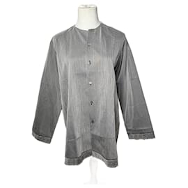 Vintage Comme Des Garçons Tricots Hemd Silber 40/L - Comme Des Garcons