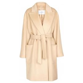 Abrigo Max Mara Crine de lana de camello beige