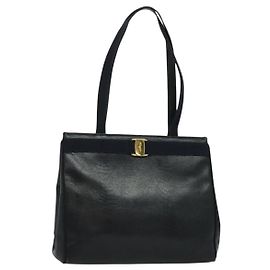 Bolsa Tote Vintage Vara Bow em couro com textura de lagarto médio da Salvatore Ferragamo