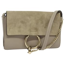 Chloé Borsa a Spalla Faye in Pelle e Camoscio Media di Chloe