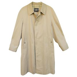 Impermeabile Burberry Beige in Gabardine di Cotone