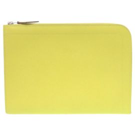 Clutch Hermès in pelle Epsom con zip