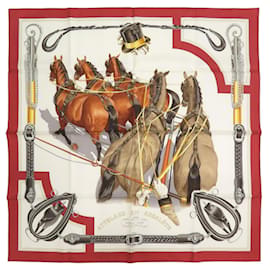 Foulard in seta Carré 90 ATTELAGE EN ARBALETE di Hermès