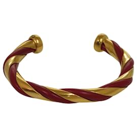Hermes Twist Metal Leather Bangle - Hermès