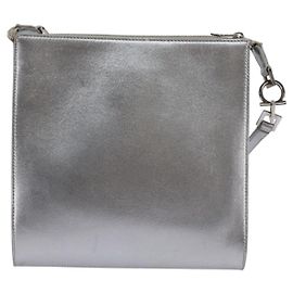 Salvatore Ferragamo Gancini Shoulder Bag Leather