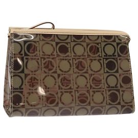 Pochette in tela Gancini Salvatore Ferragamo