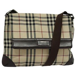 Burberry Vintage Umhängetasche aus Haymarket-Canvas